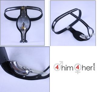 Male Stainless Steel Adjustable Chastity Belt Locking Device Ref 611