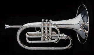 RS Berkeley Marching Mellophone Silver Plated