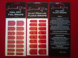 Nail Art Velvet Manicure Rockstar toes/ nails glitter wraps/ flock