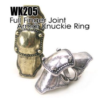 WK.205 Full Finger Joint Armor Knuckle Ring / Free Gifts & Tracking
