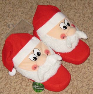 Blinkng Red Light Children Size 4 5 Santa Elf Costume Slipper Shoes