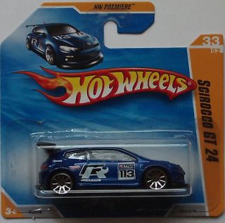 2010 Hot Wheels Premiere Scirocco GT 24 33/52 (Blue Version)(Short