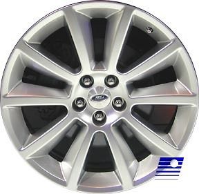 11 Ford Flex Factory OEM 10 Spoke 20 x 8 HYPER Silver Wheel Rim 3771