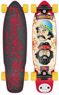 FLIP Skateboard CHEECH AND CHONG Shred Sled Cruiser LONGBOARD 9.3 x 36