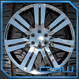 SET OF 4 CHROME 24 WHEEL AND TIRE PACKAGE CHEVROLET SILVERADO FREE