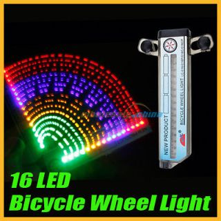 Bike Bicycle Car Motorcycle 16 LED Flash Tire Valve Wheel Spoke Light