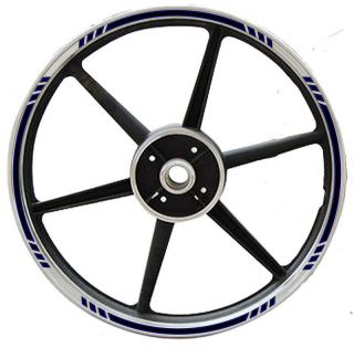 Graduated with BLUE Pinstripe Wheel Rim Tape V2 fit Motorcycles, Cars