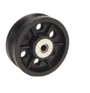 Steel V Groove Wheel 8 x 2 with 1/2 ID Roller Bearing & 1000# Load