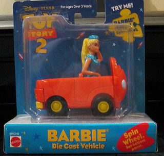 TOY STORY 2   TOUR GUIDE BARBIE CAR (DIE CAST VEHICLE) By MATTEL