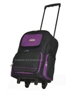 16.5 Rolling Wheeled Backpack/School Bag/Book Bag (7 colors)