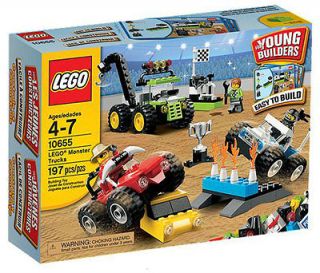 LEGO 10655 Young Builders   Monster Trucks Easy Build Play Set