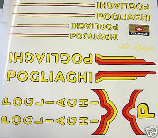 Pogliaghi decal set late complete for Campagnolo