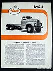 Mack 1958 Model B 421S 6 Wheel Gasoline Truck Brochure