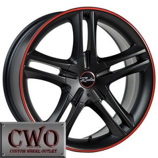 17 Black Raceline Style 195 Wheels 4x100/4x108 4 Lug Civic Cobalt