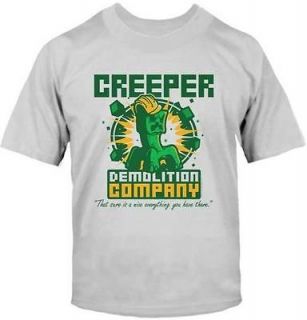 Minecraft Creeper Demolition Company Licensed Youth T Shirt Tee XS S M