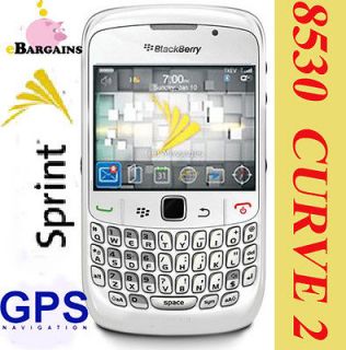 NEW RIM Blackberry 8530 Curve WHITE Cell Phone No Contract Sprint PCS