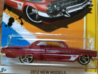 2012 Hot Wheels 61 Impala Red