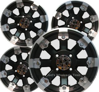 14 Rims Wheels for 2002 2009 Yamaha Grizzly 660 w IRS 393 MBML