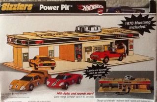 Hot Wheels Sizzlers Power Pit Includes Blue 1970 Mustang Box Is
