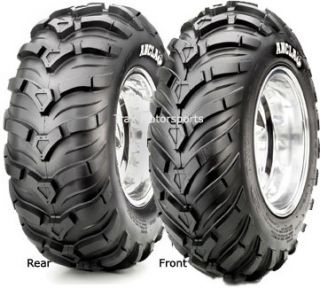 ATV Mud Tire Wheel Kit Ancla 26 on Black Steel Rims