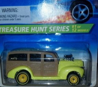 Hot Wheels 1996 Treasure Hunt 40s Woodie Yellow Rims 1 12
