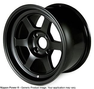 Black 13x8 4x100 Drag autocross Wheels Civic Integra Miata Rims