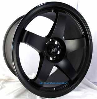 18 Rota Rims Wheels 18x9 5 P45R Black 240sx s14 350Z
