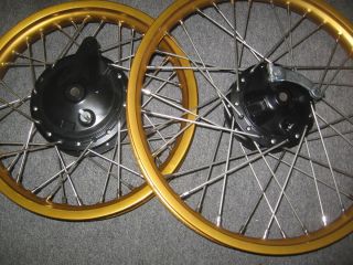 Wheels Aluminium Rims Buchanans Spokes 78 79 DG FMF Race Wheels