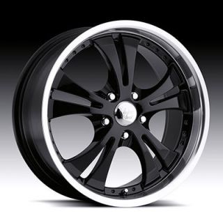 16 inch 5x4 5 Black Machined Vision Shockwave Wheels Rims 5 Lug Acura