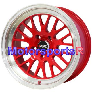 16 16x8 XXR 531 RED Deep Dish Lip Wheels Rims 5x114 3 Stance 02 06