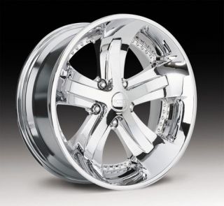 23 FOOSE Wheel Spank 23x10 Chrome Rim 5x135 Single