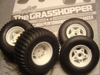 Tamiya Grasshopper Sand Scorcher New Wheels Tyres Set