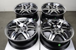 18 5x112 Rims Polished Staggered Mercedes Benz S350 S430 S500 E350