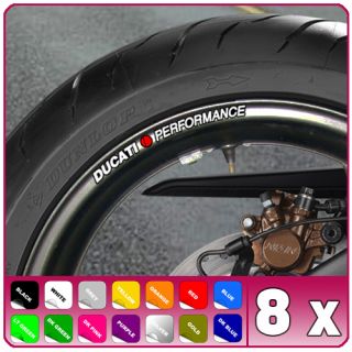Ducati Performance Wheel Rim Stickers 999 996 749