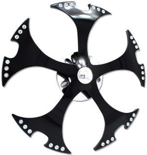 24 Black Spinner Spinners Wheels Rims Fit Any Car