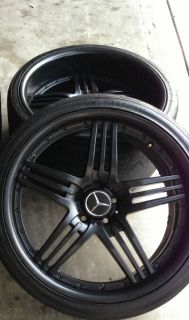 Black Mercedes Benz AMG Replica 20 Rims E CLS s CL SL