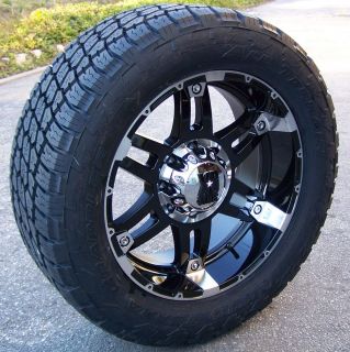 20 Black XD Spy Wheels Nitto Terra Grappler Tires Yukon Silverado