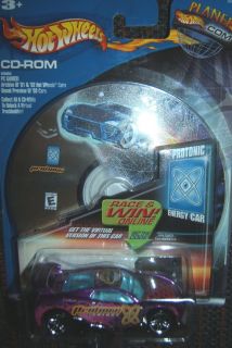 Mattel Hot Wheels 2001 Protonic Energy Car 3 6 w CD ROM Games New in