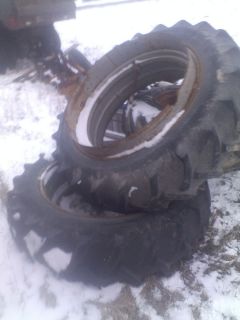 15 5 by 38 T Rail Dual Rims and Tires