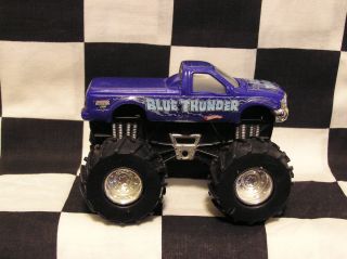Hot Wheels 1 43 Scale Revtredz Blue Thunder LVGC Monster Jam Truck