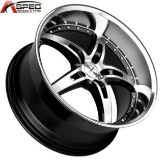 MRR GT5 19x9 5 5x114 3 45 Black Machined Rims Wheels