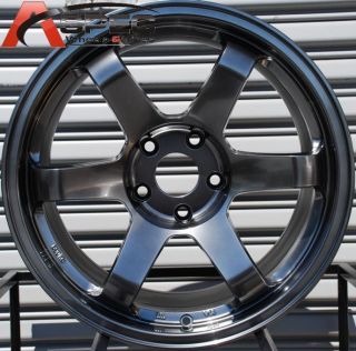 17x9 Rota Grid 5x100 42 Hyper Black Wheel Fits WRX Legacy Outback