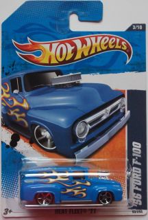 2011 Hot Wheels 56 Ford F100 Col 93 Blue Version