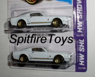 Hot Wheels Lot of 2 68 Shelby GT500 Mustang White New for 2013 No