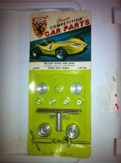 1960s Classic 1 24 Scale Slot Car Tru Lock Wheels and Axels