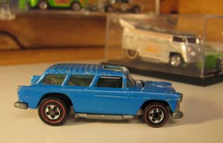 1973 Hot Wheels Redline Alive 55 Chevy Nomad Light Blue Diecast Toy
