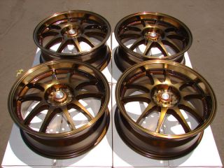 Wheels Bronze Celica Matrix mazdaspeed Tiburon Civic 5 Lug Rims