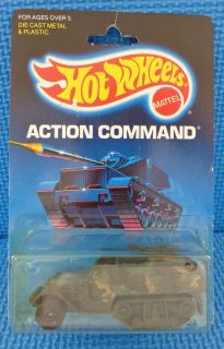 Hot Wheels 1 64 Action Command Tank Gunner 9374 1986 Malaysia