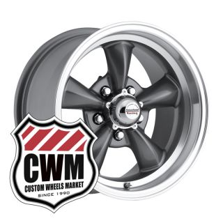 Charcoal Gray Wheels Rims 5x4 75 lug pattern for Chevy El Camino 64 81