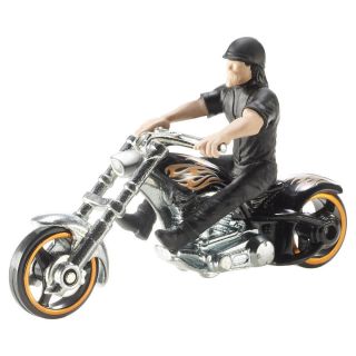 Hot Wheels 1 64 Scale Motorcycle with Rider Colors Styles Vary